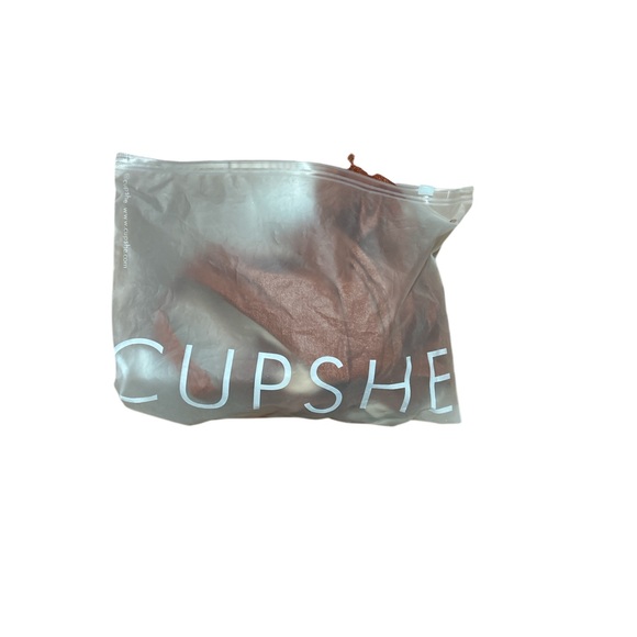 New CUPSHE Bronze Shimmer Bikini Set Ring Detail Tie Back Medium - Picture 9 of 9